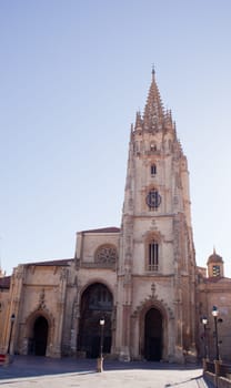 View of the San Salvador Oviedo's cathedral, Asturias - Spain