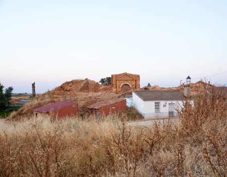 View of Ruined house, Spanish countryside
