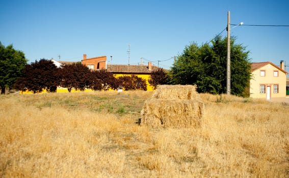 Bales of hay, spanish countryside