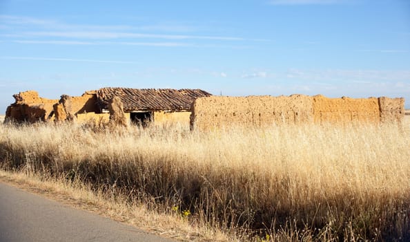 View of Ruined house, Spanish countryside