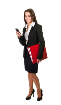 Businesswoman talking on the phone