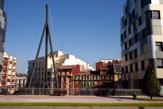 View of the new city of Oviedo, Asturias - Spain