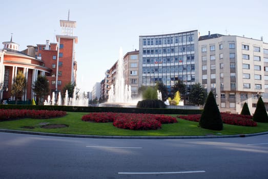 View of the new city of Oviedo, Asturias - Spain