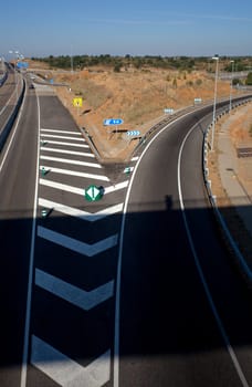 View of the New Autobahn in Spain