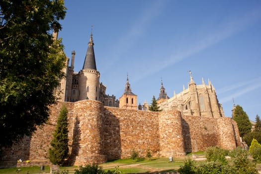 These Roman walls and Episcopal Palace of Astorga