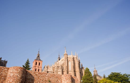 These Roman walls and Episcopal Palace of Astorga
