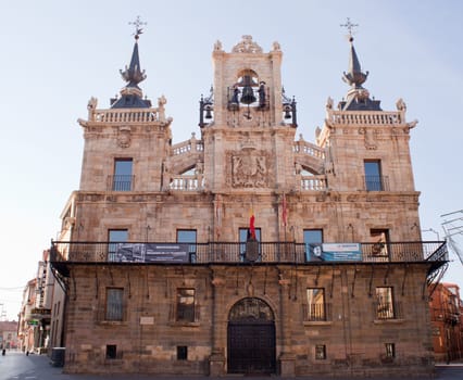 The Casas consistoriales in Astorga