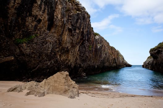 Beach of Nueva de Llanes, Asturias, Spain