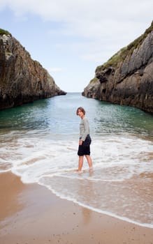 Beach of Nueva de Llanes, Asturias, Spain