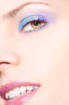 Face of a beautiful young woman,close up