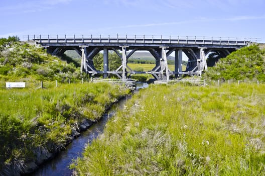 Wooden bridge in Scotland