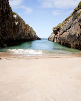 Beach of Nueva de Llanes, Asturias, Spain