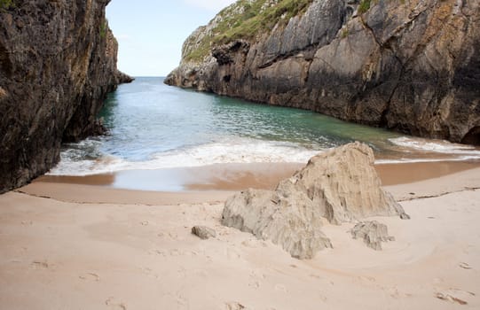 Beach of Nueva de Llanes, Asturias, Spain