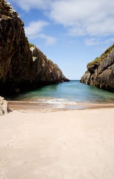 Beach of Nueva de Llanes, Asturias, Spain