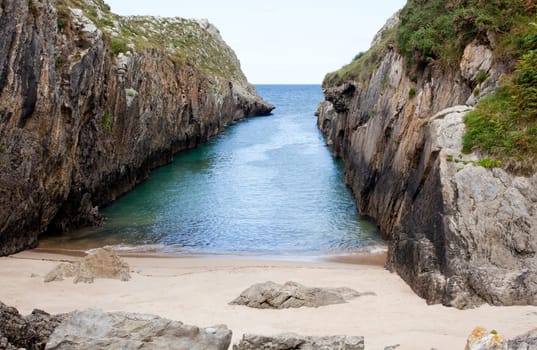 Beach of Nueva de Llanes, Asturias, Spain
