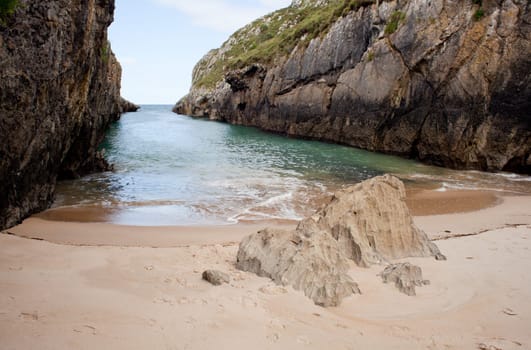 Beach of Nueva de Llanes, Asturias, Spain