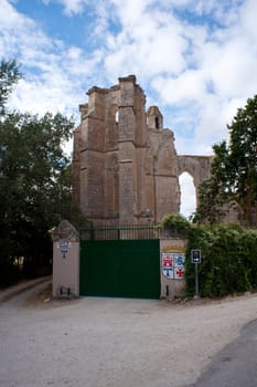 View of San Anton, the ruins of the Convent of the Antonians. Spain