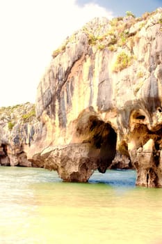 Beach of Cuevas del Mar, Nueva de Llanes - Asturias in Spain