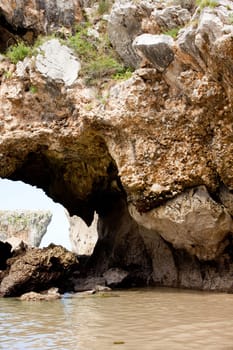 Beach of Cuevas del Mar, Nueva de Llanes - Asturias in Spain
