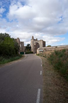 View of San Anton, the ruins of the Convent of the Antonians. Spain