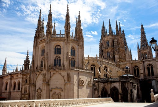 View of the Burgos cathedral - Spain
