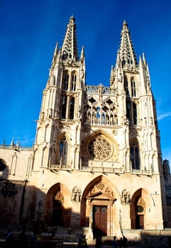 View of the Burgos cathedral - Spain