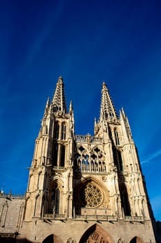 View of the Burgos cathedral - Spain