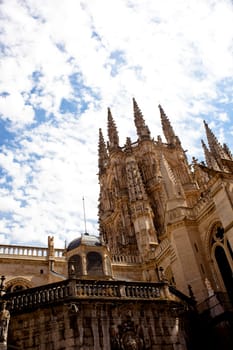 View of the Burgos cathedral - Spain