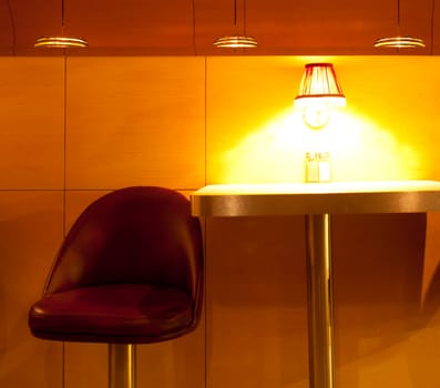 Empty Table in the bar