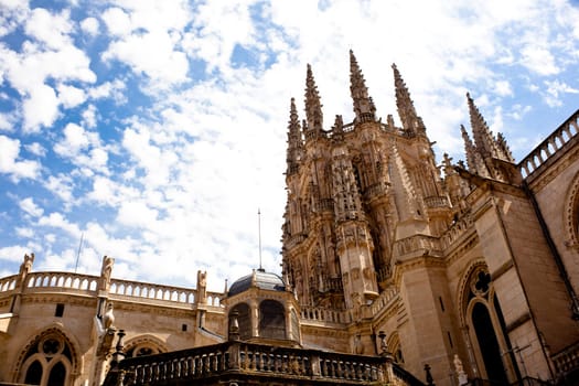 View of the Burgos cathedral - Spain