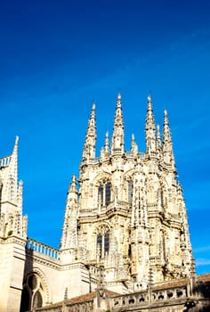 View of the Burgos cathedral - Spain