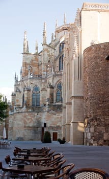 View of Leon Cathedral, Spain