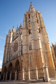 View of Leon Cathedral, Spain