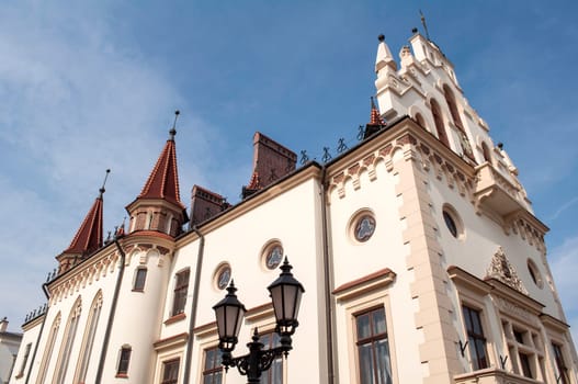 Administration building. Typical Polish architecture in Rzeszow.