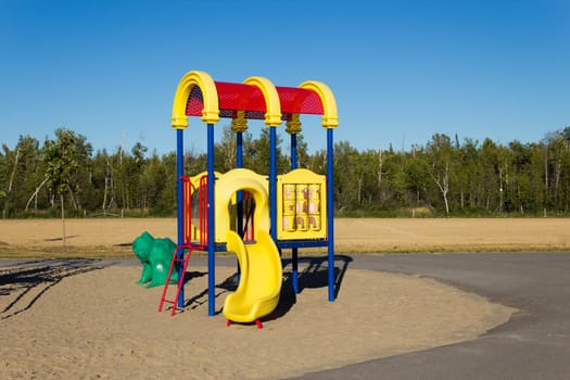 A slide at the playground