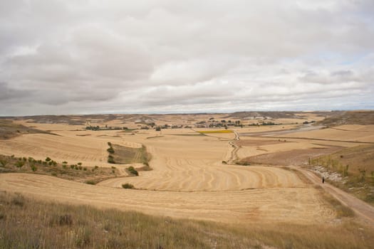 Bales of hay, spanish countryside