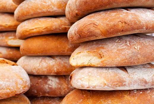 A lot of delicious breads