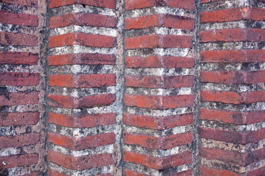 Wall brick of an ancient costruction in Gijon - Asturias