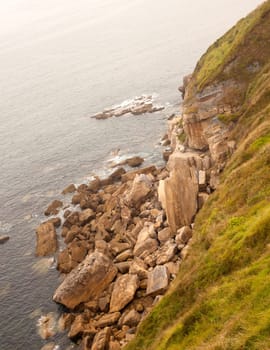 Coast of Gijon in Asturias - Spain