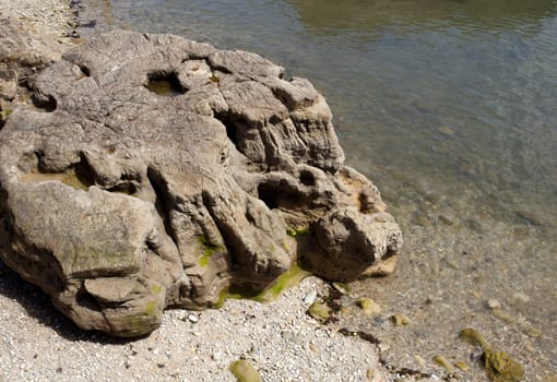 Rock in the sea, Gijon - Asturias - Spain