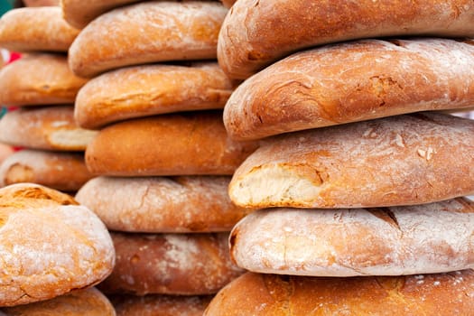 A lot of delicious breads