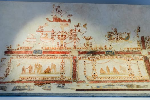 decoration of IV style, Nero period, Domus Transitoria. Palatine Museum