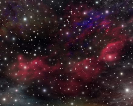 Image, illustration of the beautiful immense universe.