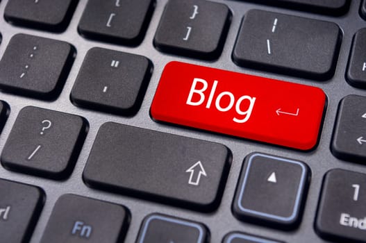 a message on keyboard enter key, for blog concepts.