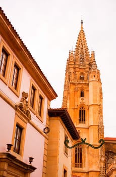 Bell tower of Oviedo cathedral, Asturias - Spain
