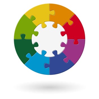 Puzzle round - base with 8 options