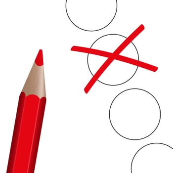 Choice - Red Pen with Cross