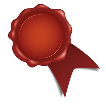 Wax seal with ribbon