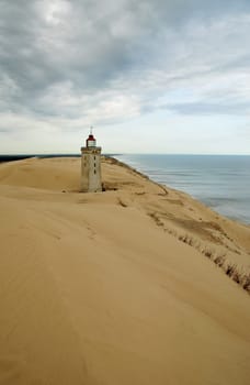Lighthouse in shifting dune