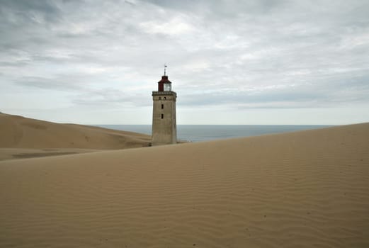 Lighthouse in shifting dune